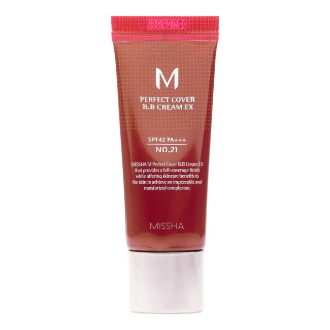 

Perfect cover bb тонированный крем для лица Missha, цвет 21 glowing beige, 20 мл