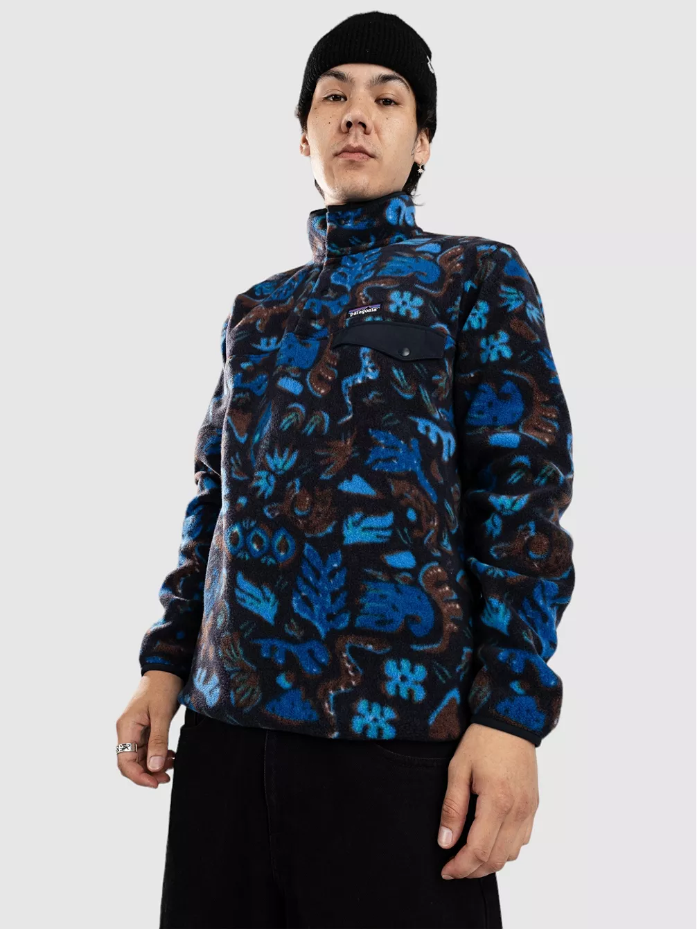

Флисовый пуловер Lw Synch Snap-T Patagonia, синий