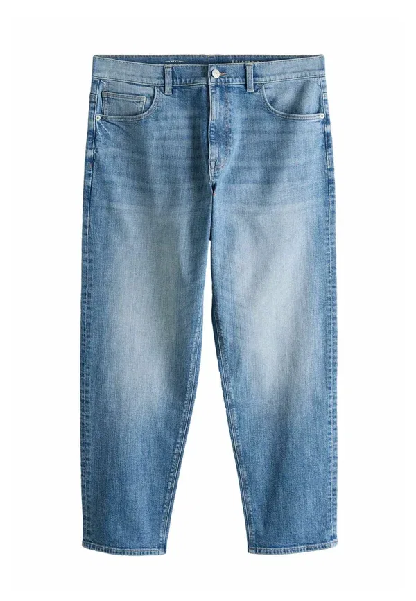 Джинсы Next, Regular fit relaxed tapered fit classic stretch jeans, straight leg jeans, цвет светло-голубой в клетку