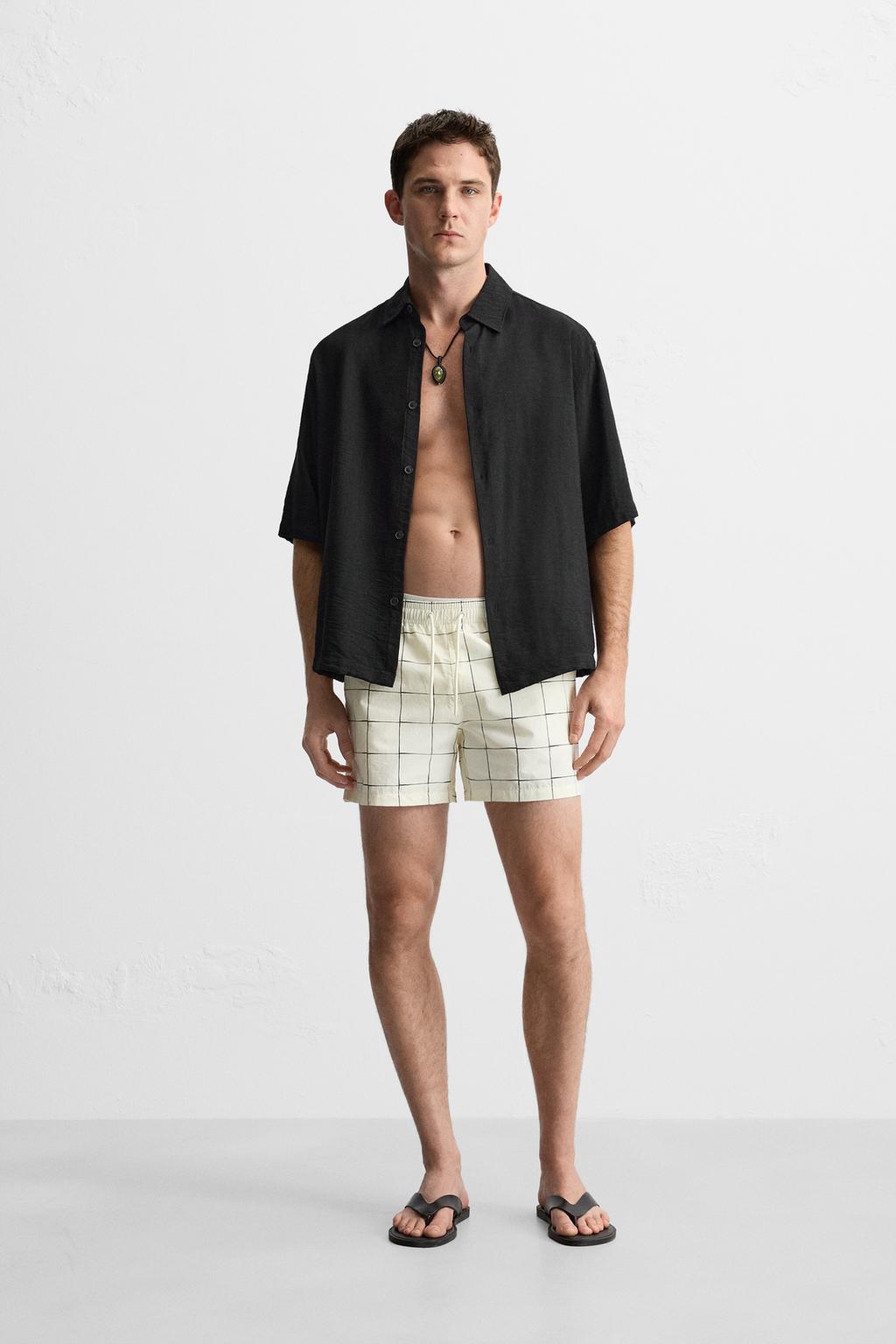 

Проверил обычные плавки ZARA, экрю