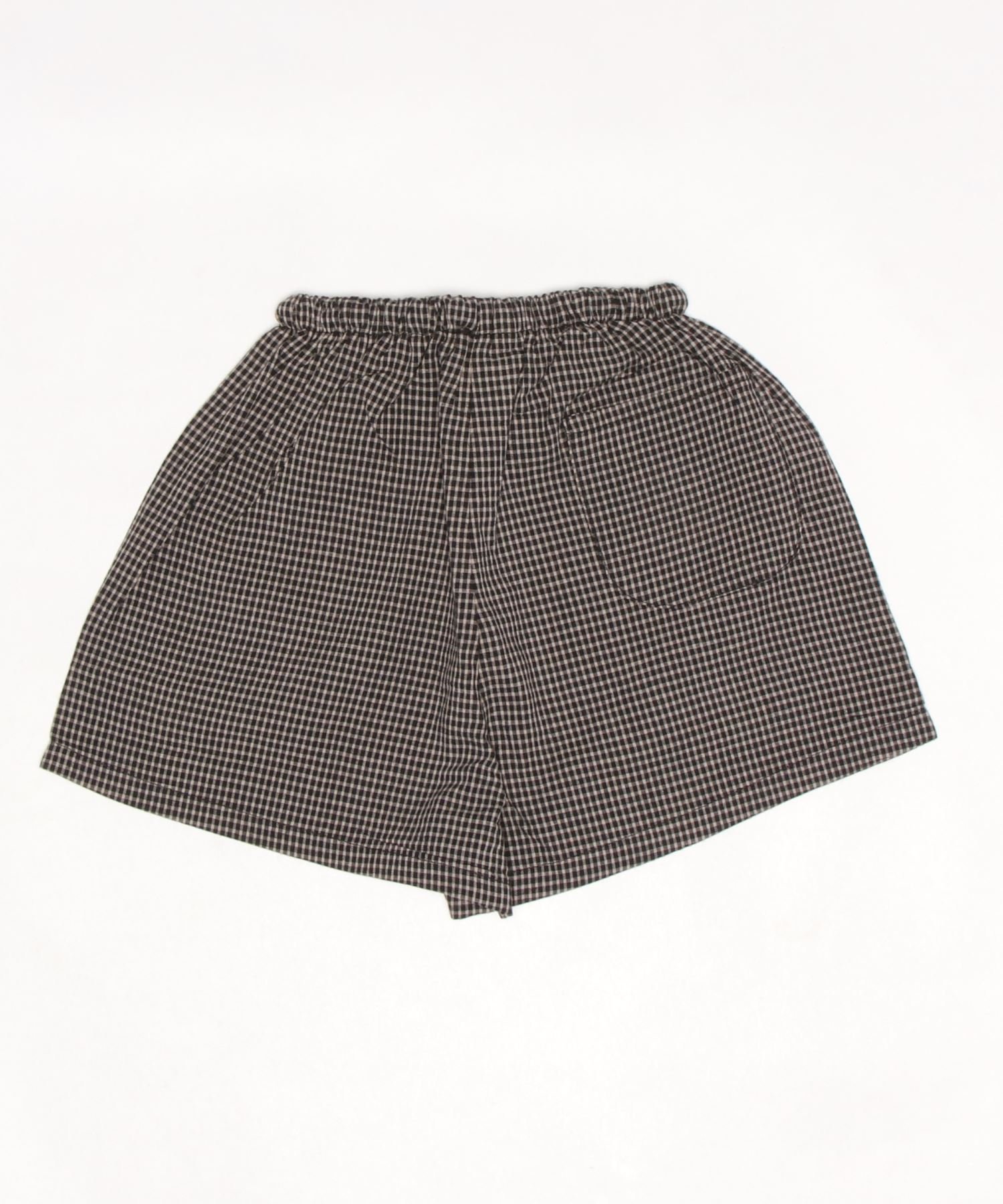 Корейская детская одежда, клетчатые шорты Aimoha Kids, black