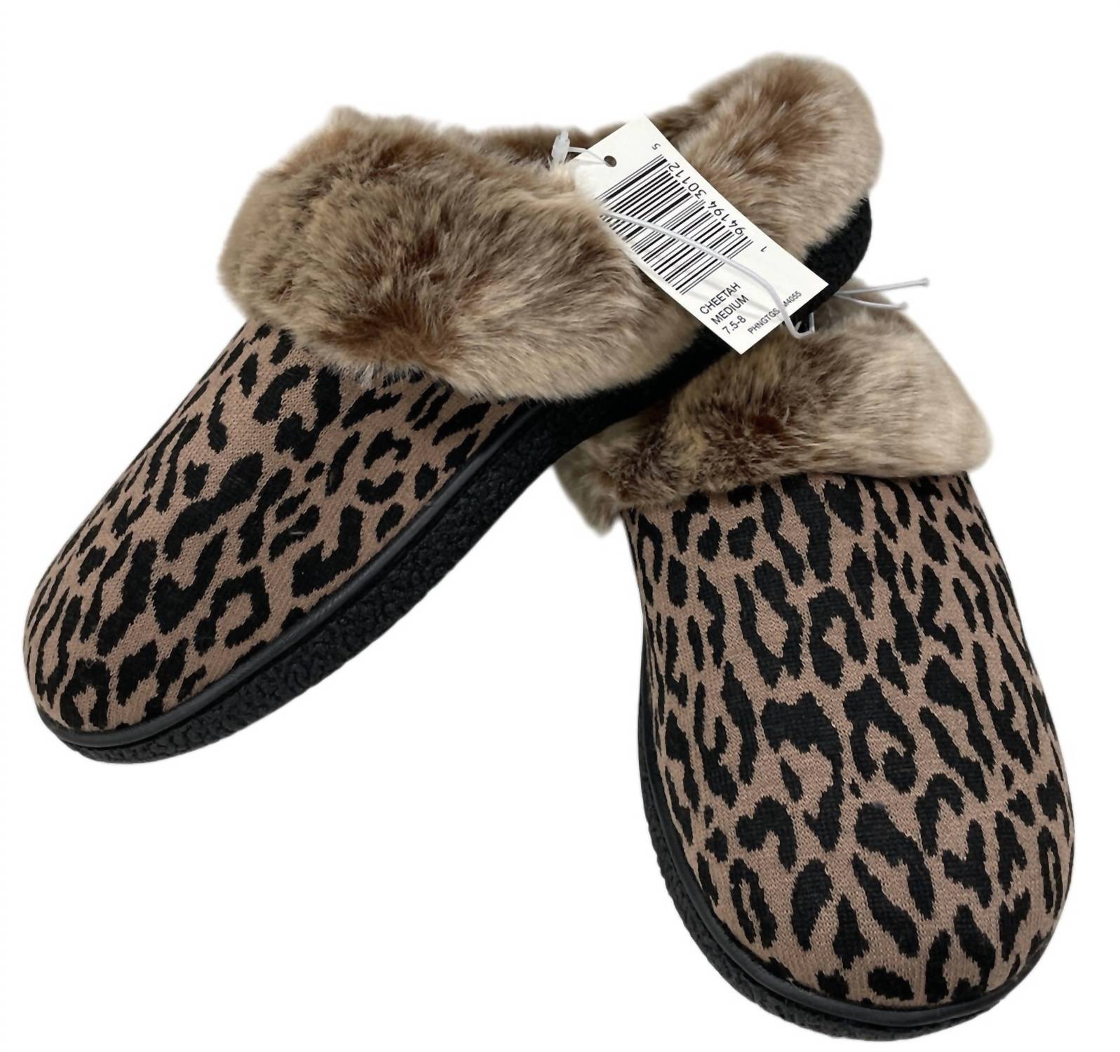Женские тапочки с капюшоном и эффектом памяти, цвет «гепард» Isotoner, Cheetah — фото 2