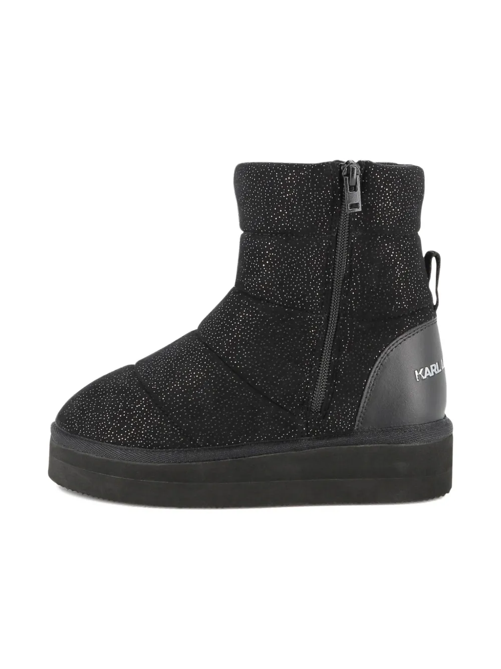

Ботинки с кристаллами KARL LAGERFELD KIDS, черный