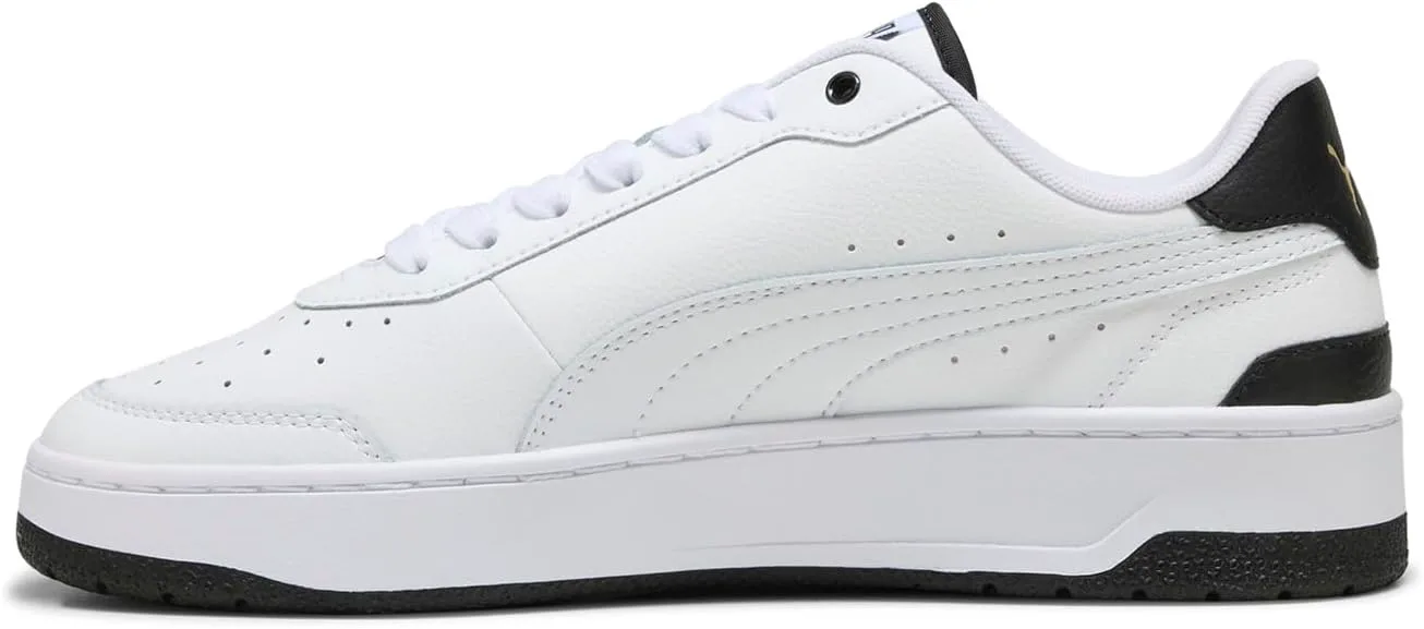 Мужские кроссовки PUMA Ca Match Premium с шнуровкой для повседневной носки - белые, белый/черный