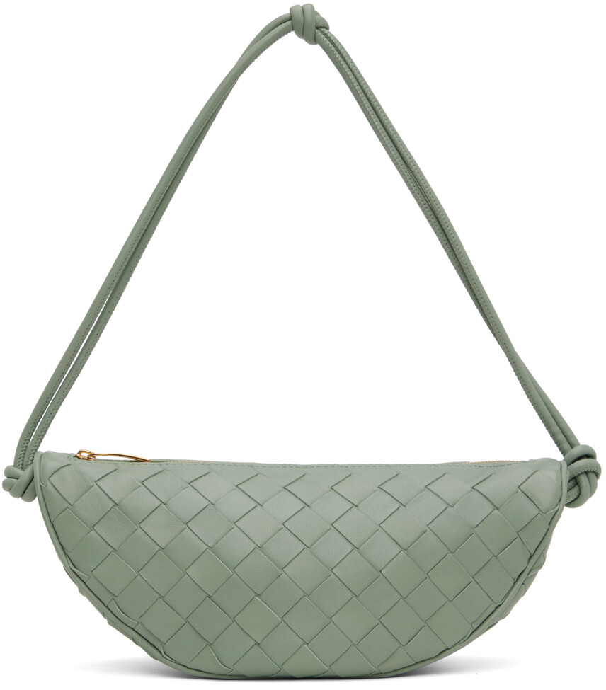

Зеленая сумка на ремешке Bottega Veneta
