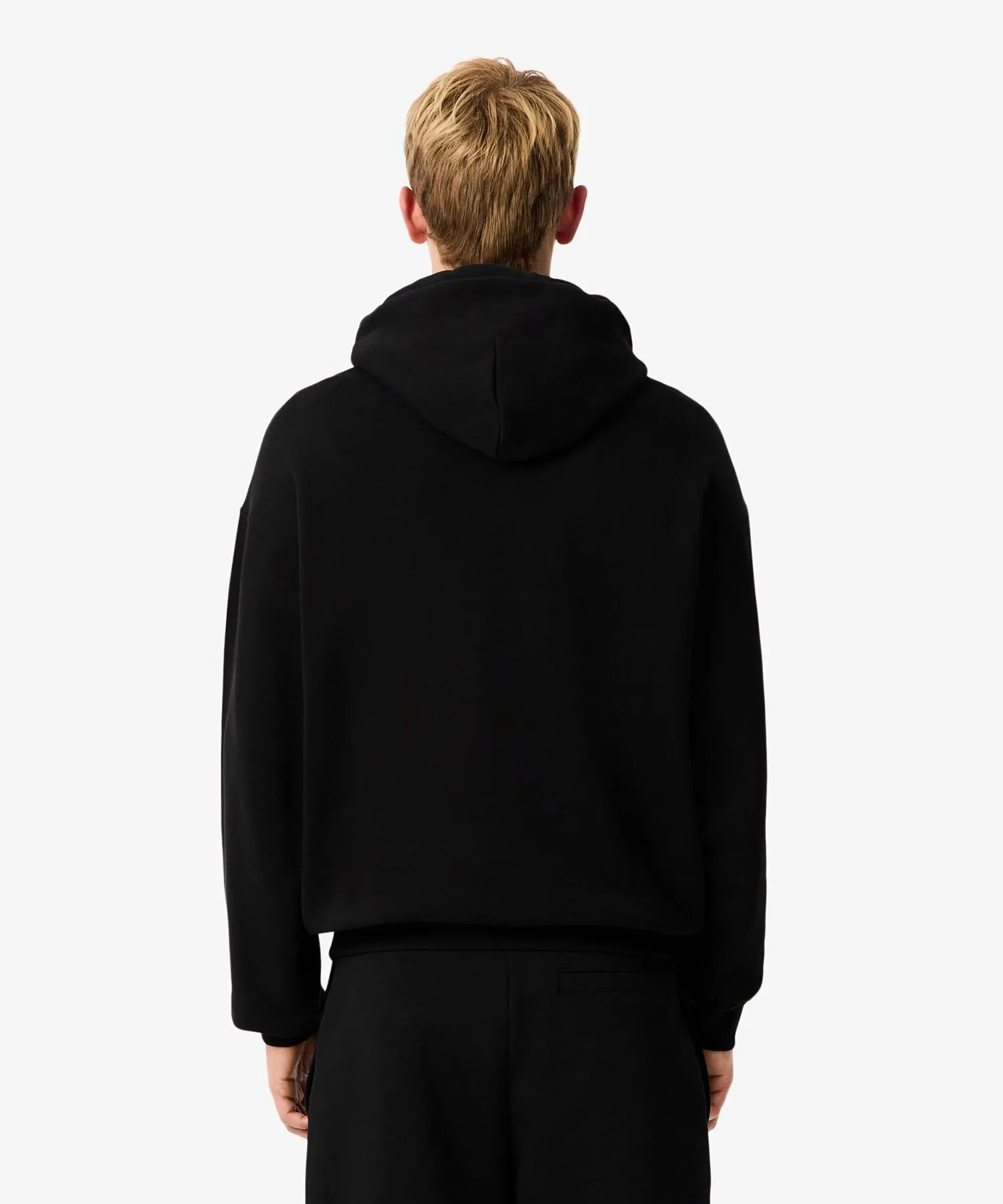 Худи с принтом «Теннисное наследие» LACOSTE, Black — фото 4
