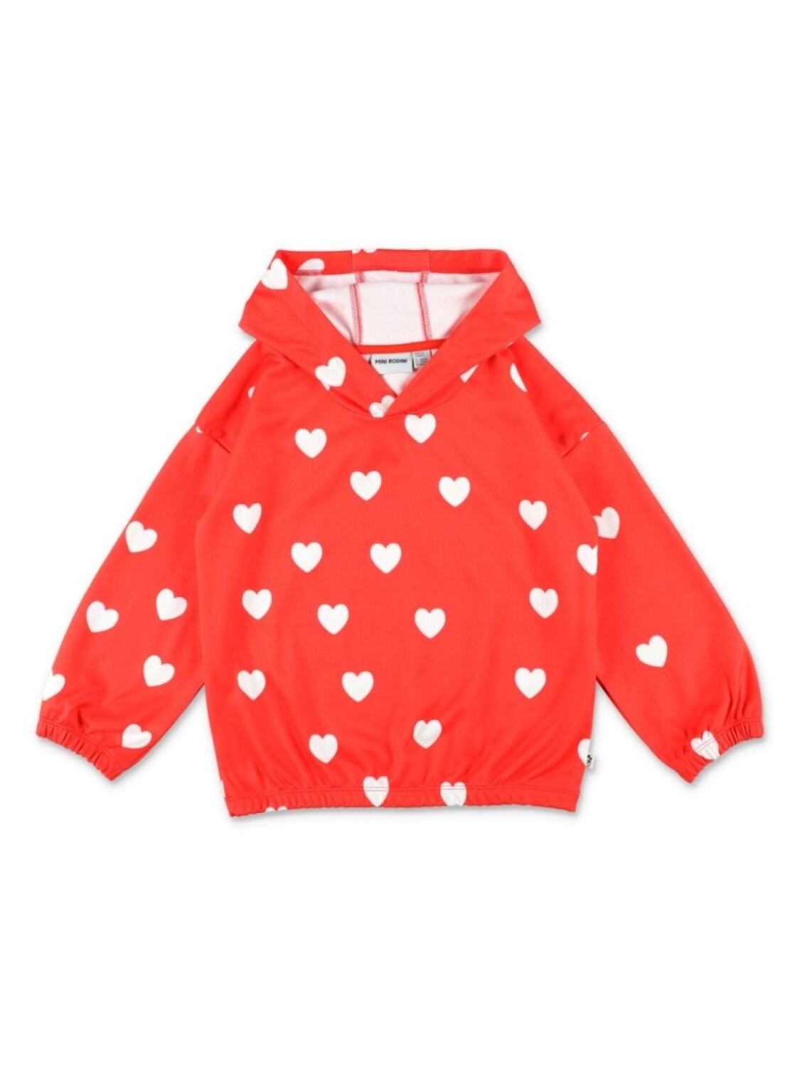 

Mini Rodini худи Hearts с приспущенными плечами, оранжевый