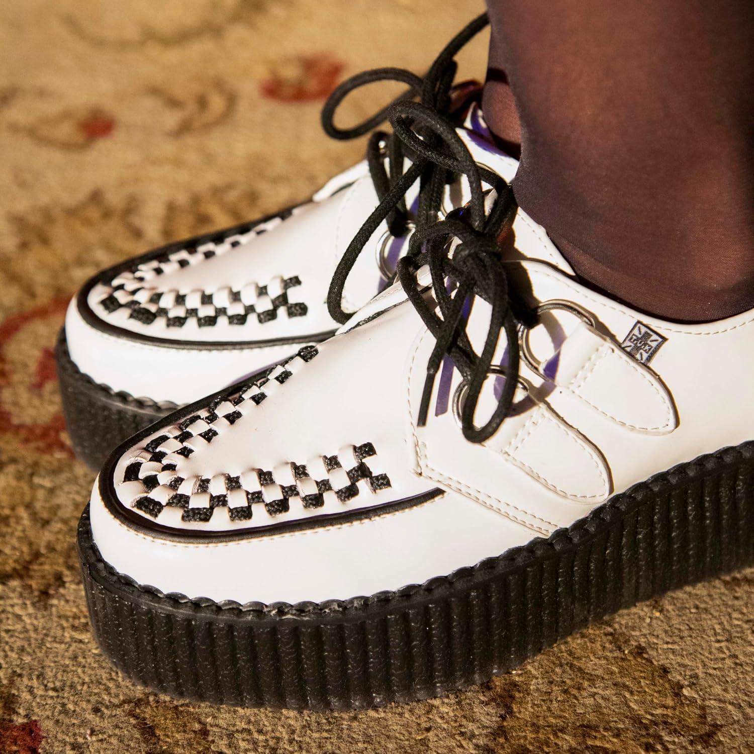 Туфли T.U.K. Unisex V6802 Creeper Oxford, белый — фото 2