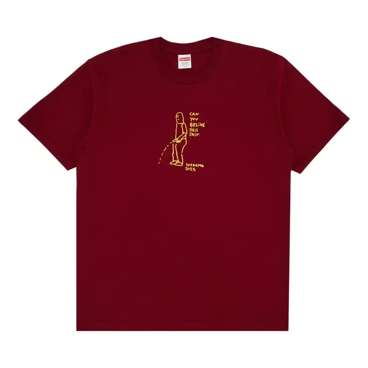 Футболка Supreme Piss Tee 'Cardinal', красный