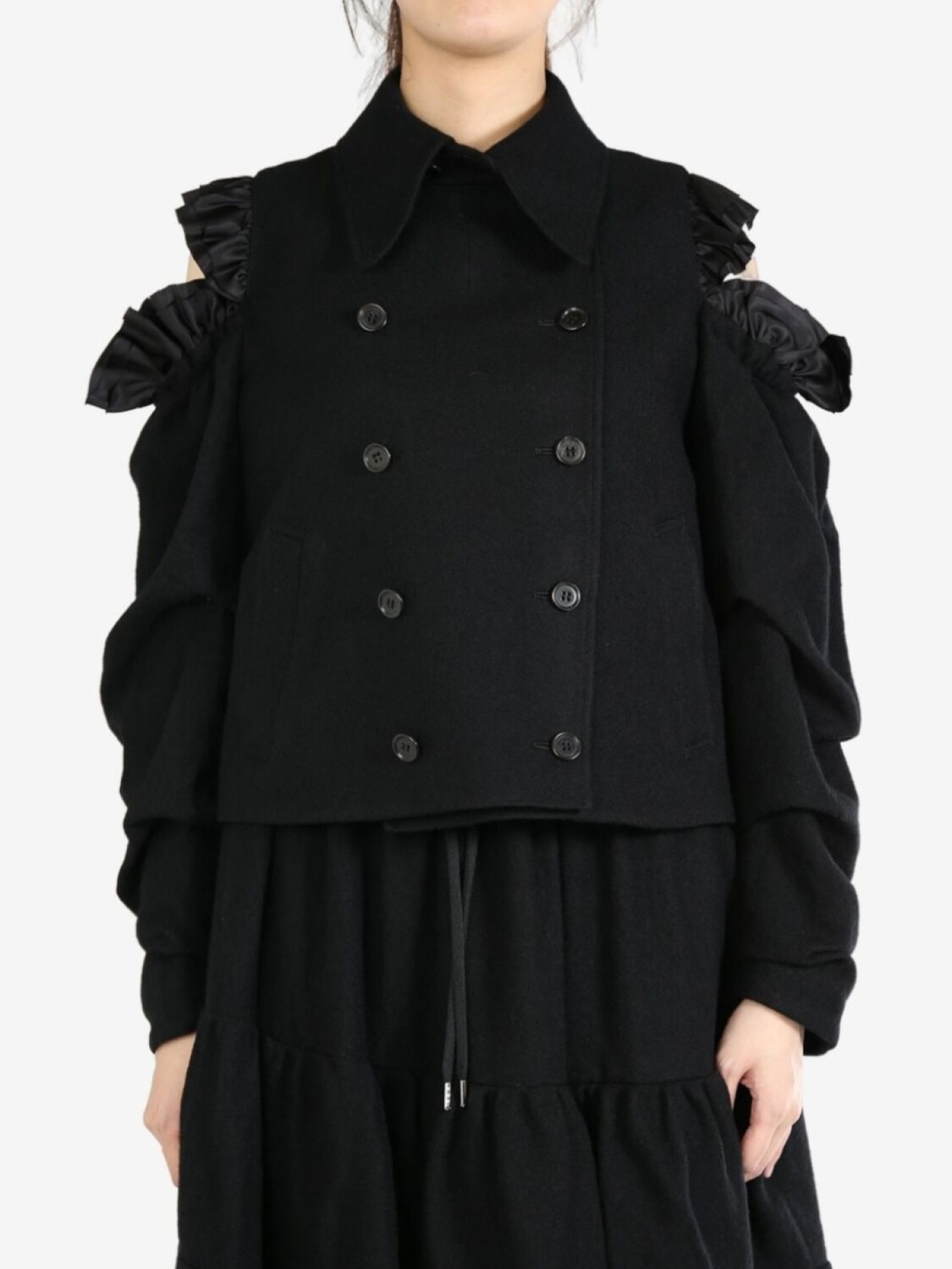 

Noir Kei Ninomiya мятая куртка, черный