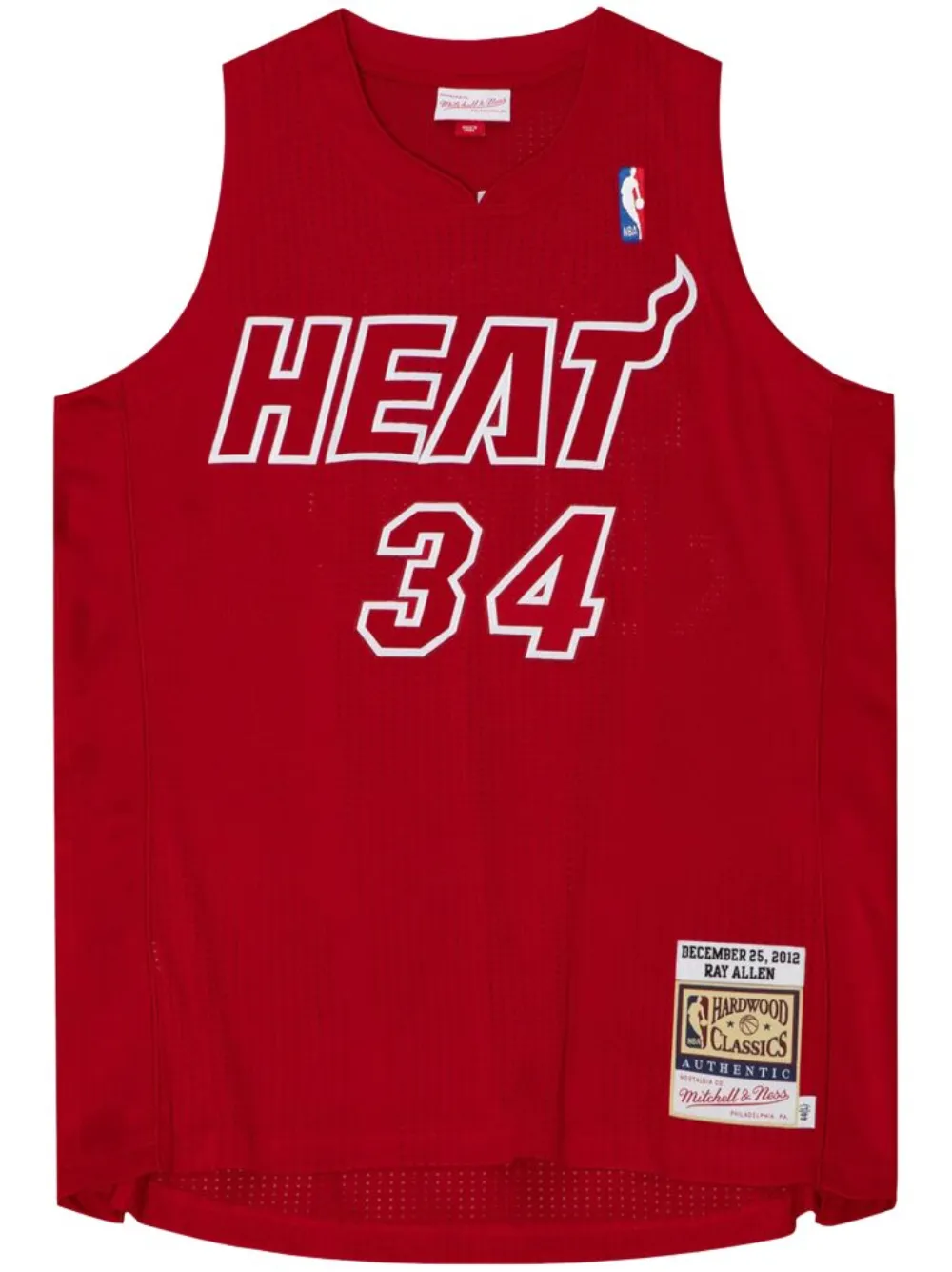 

Топ NBA Miami Heat 2012 Ray Allen Christmas Day Mitchell & Ness, красный