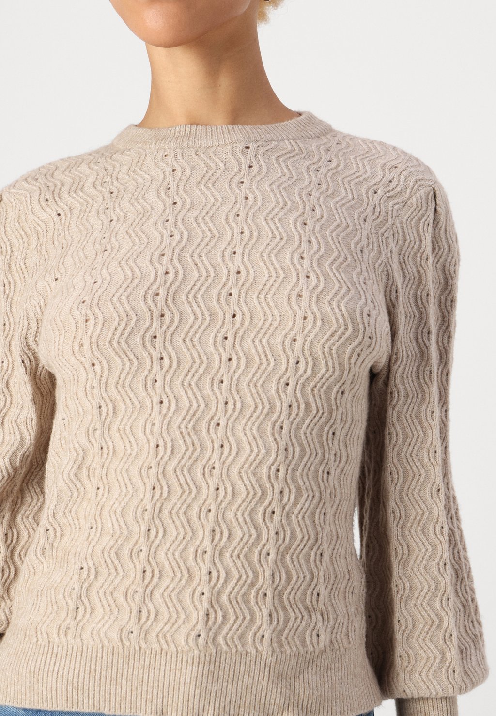 

Джемпер ONLKATIA PUFF O NECK ONLY Petite, светло-коричневый