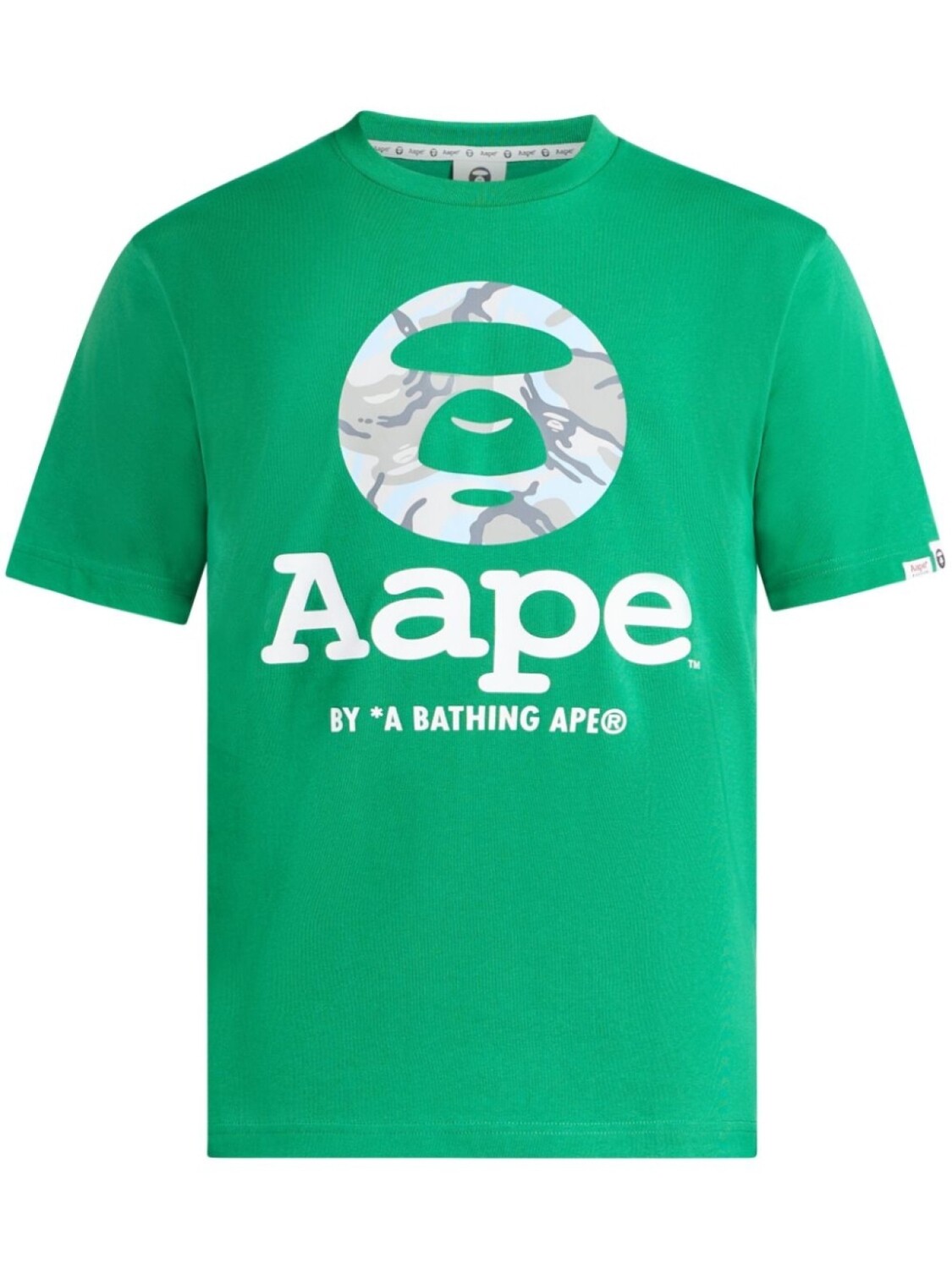 

Футболка с логотипом AAPE BY *A BATHING APE, зеленый