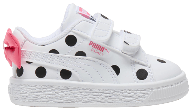 

Кроссовки Puma Basket Toddler 'Bow Polka Dots', белый