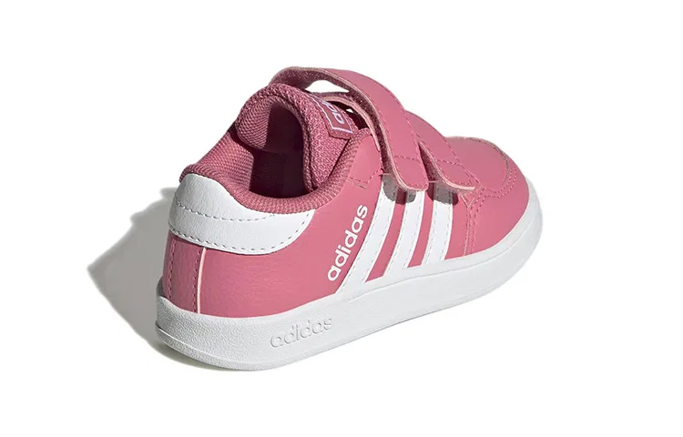 Детские кроссовки с застежкой-липучкой Breaknet Abrasion Resistant Low top Adidas Neo, Pink — фото 4