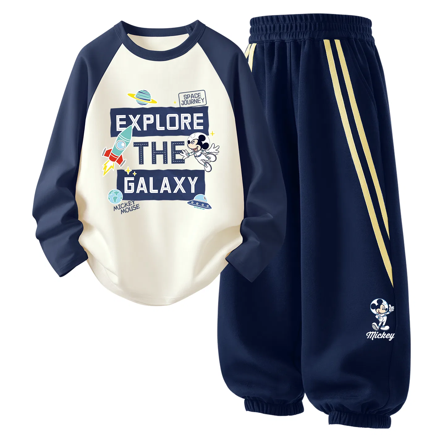 Детский спортивный комплект с длинным рукавом Disney, Di Space Navy Blue+Di Astronaut K_Right Lower Navy Blue