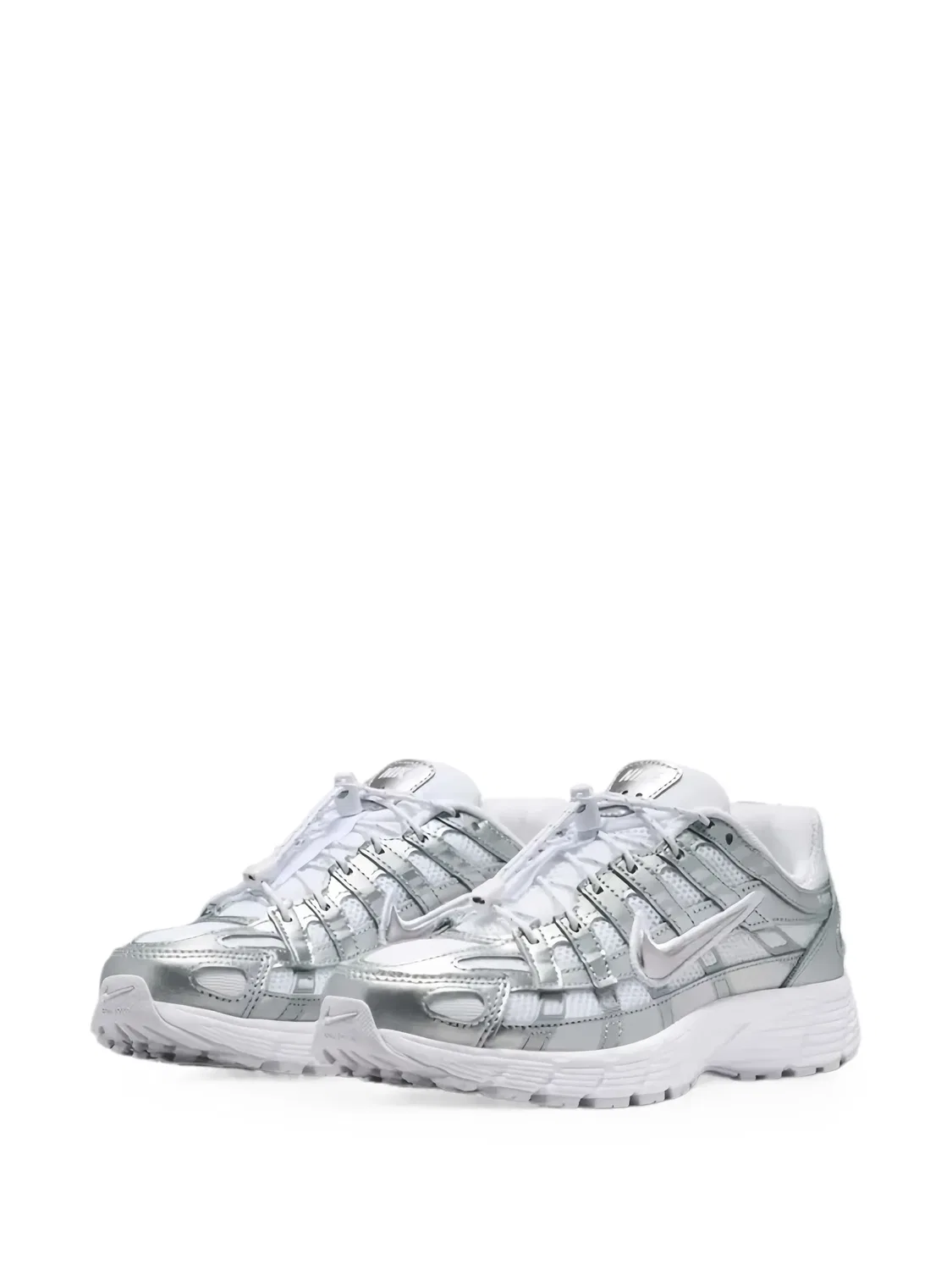 Кроссовки P-6000 Utility с эффектом металлик Nike Kids, белый