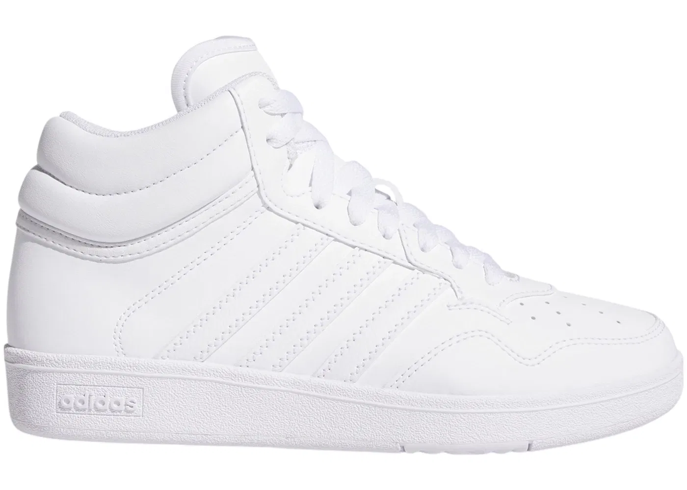 Детские кроссовки Lifestyle с высоким верхом Adidas Hoops 4.0 Mid, Cloud White/Cloud White/Core Black