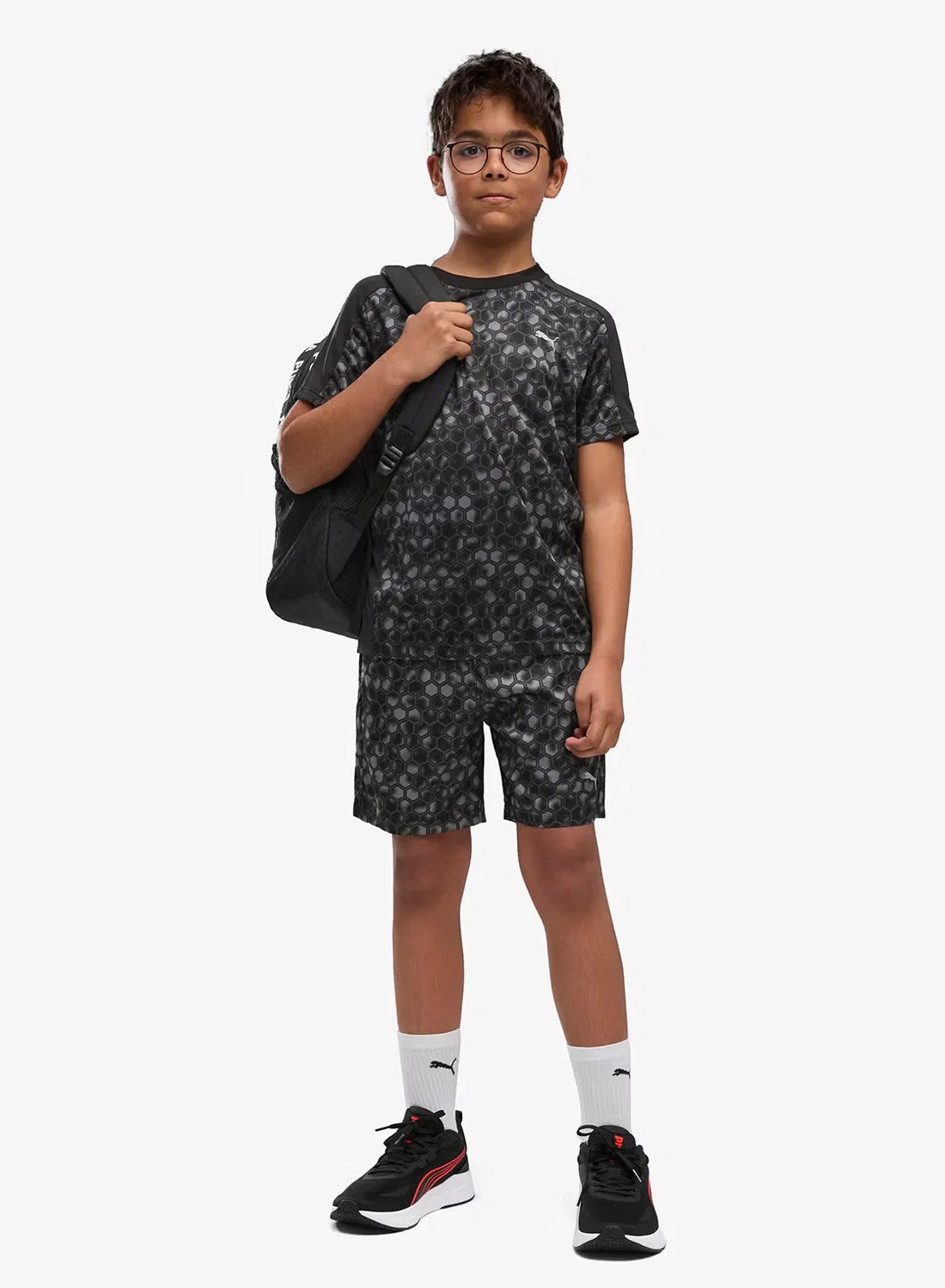 Футболка с принтом Youth tad essential Puma, черный — фото 3