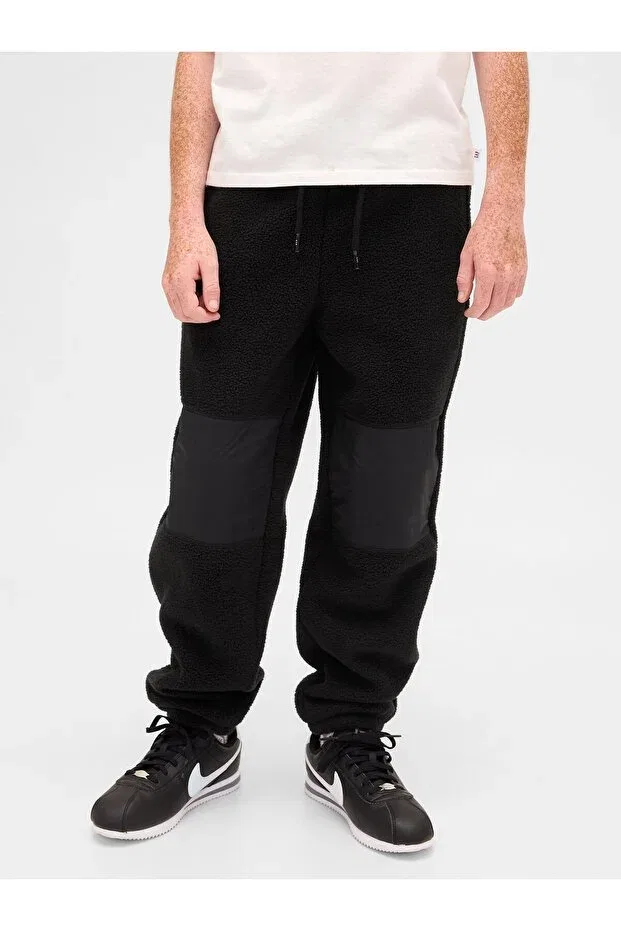 Детские спортивные штаны для мальчиков из флиса Gap, Black-000 — фото 3