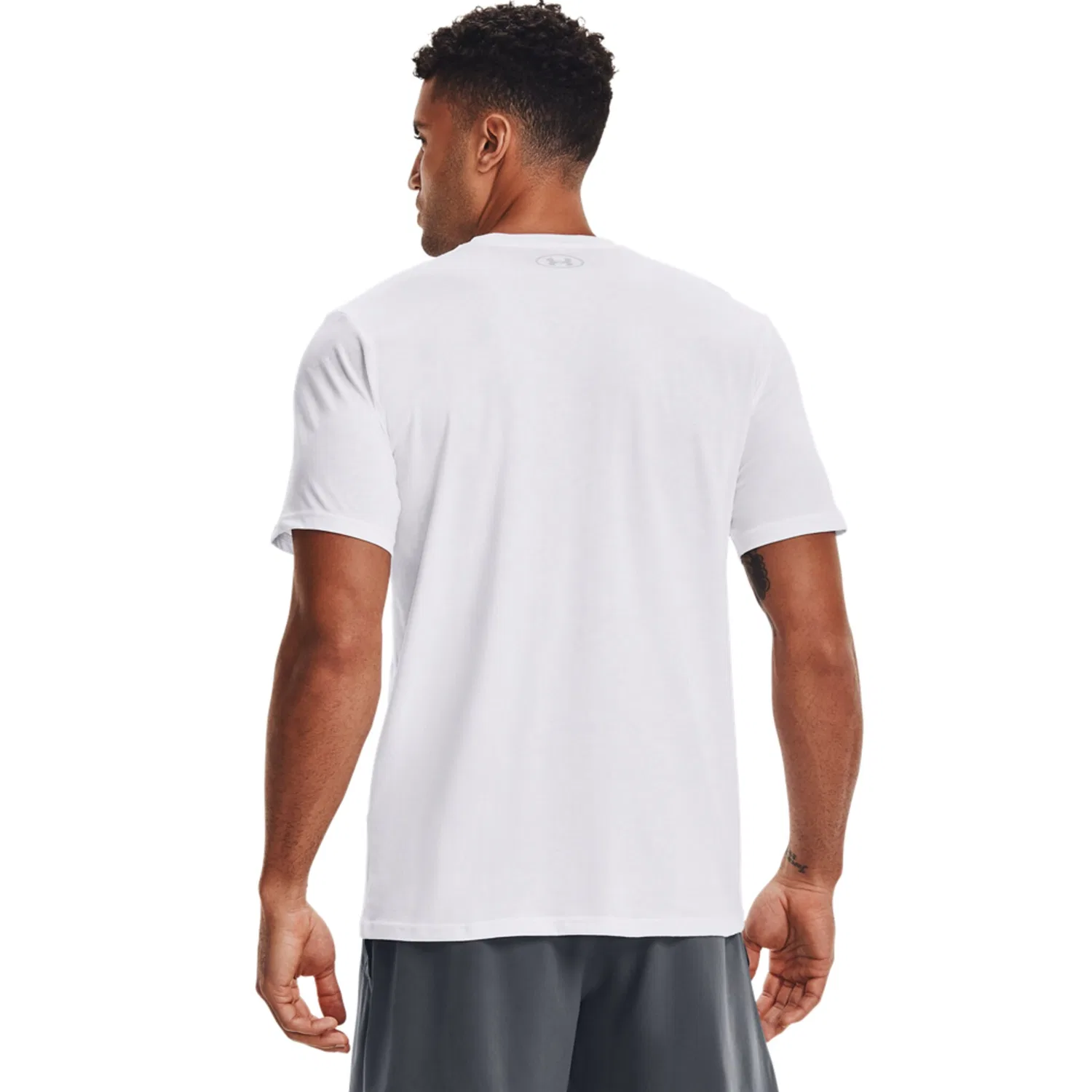 Детская футболка с графическим принтом Under Armour, White/Black — фото 3