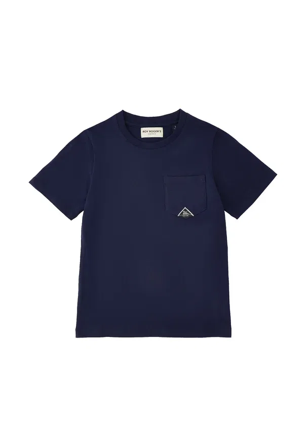 Футболка хлопковая Basic t-shirt Roy Rogers, темно-синий