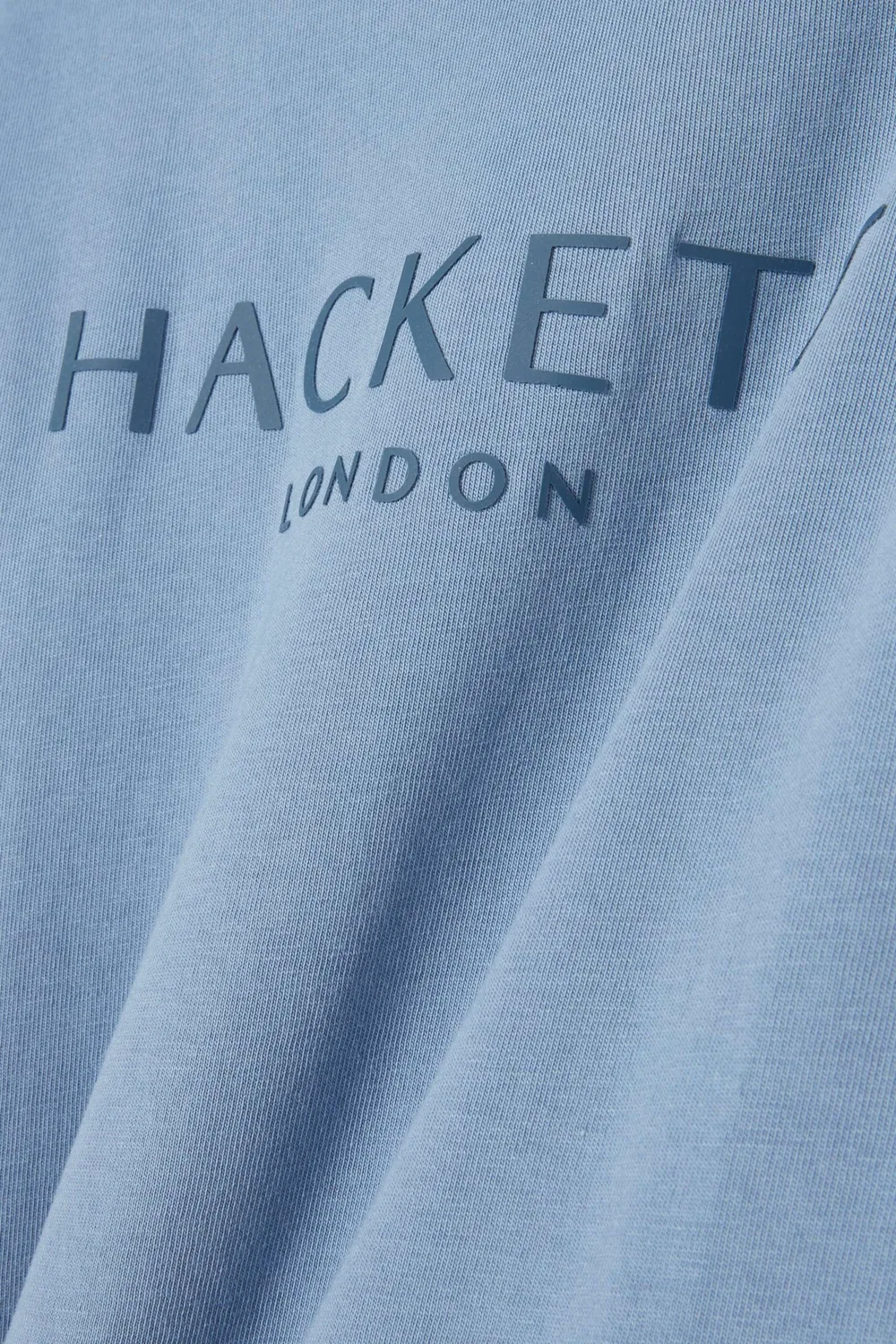 Футболка с принтом логотип Hackett London, синий — фото 3