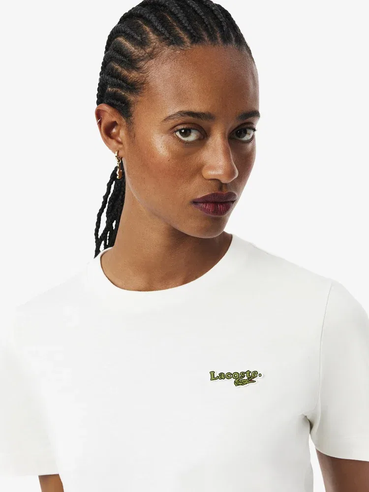 Футболка LACOSTE Soft Branding White — фото 2