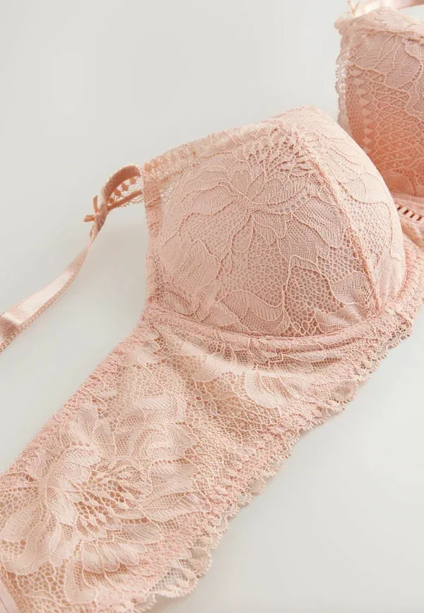 Бюстгальтер на косточках Underwired bra Next, розовый — фото 3