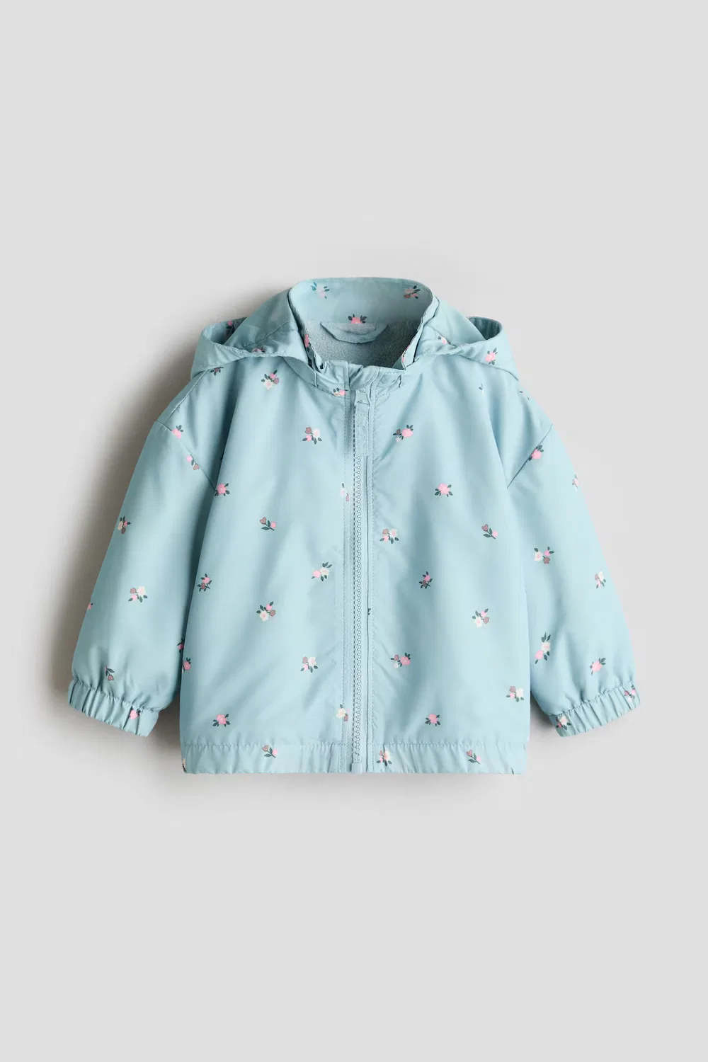 Куртка с флисовой подкладкой H&M, Türkis/Geblümt