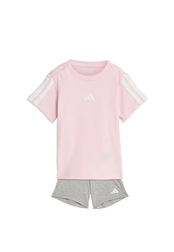 Комплект из футболки и спортивных штанов Adidas Sportswear, белый/розовый
