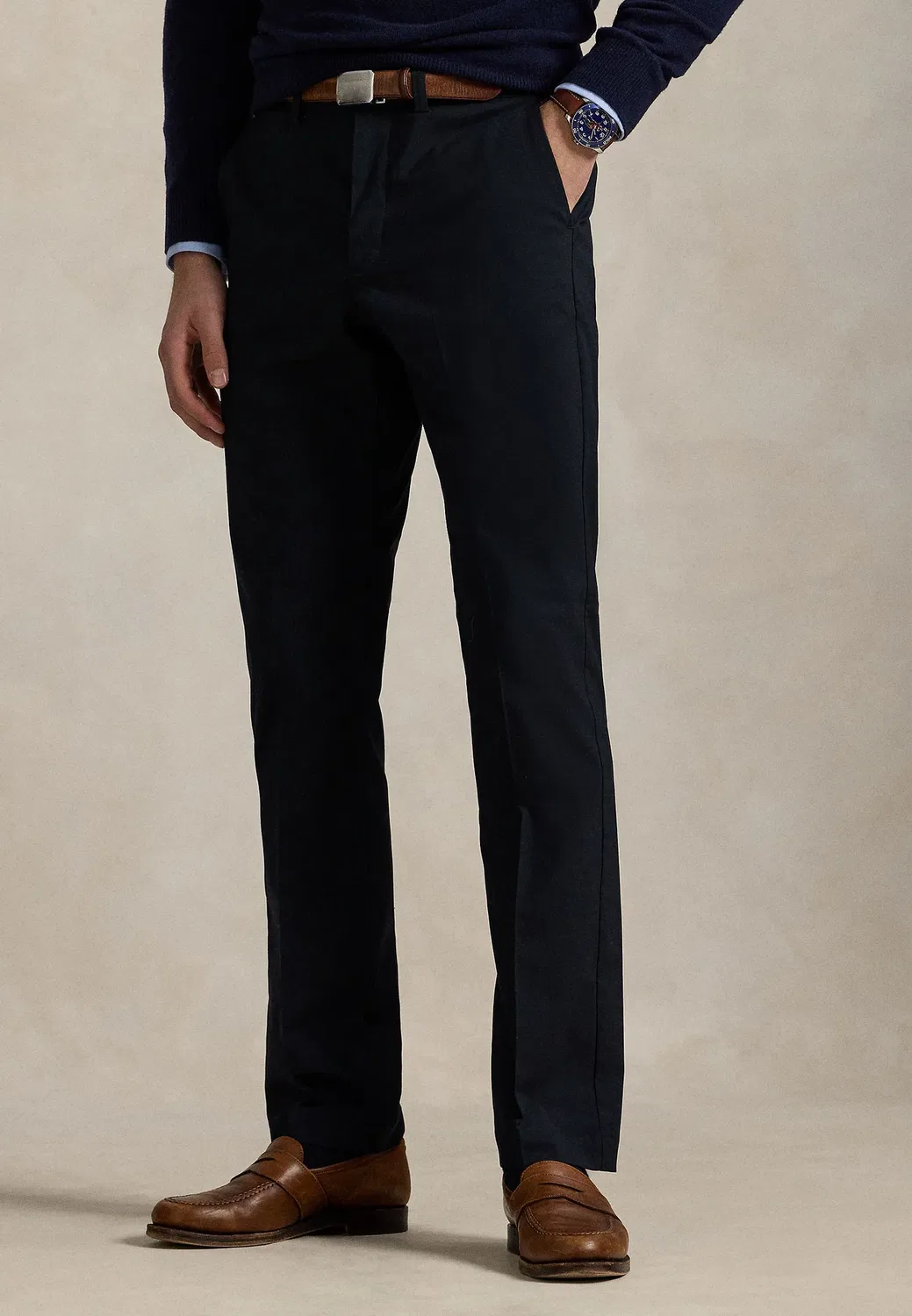 Брюки-Чиносы Manhasset прямого кроя из эластичной ткани Polo Ralph Lauren, Navy