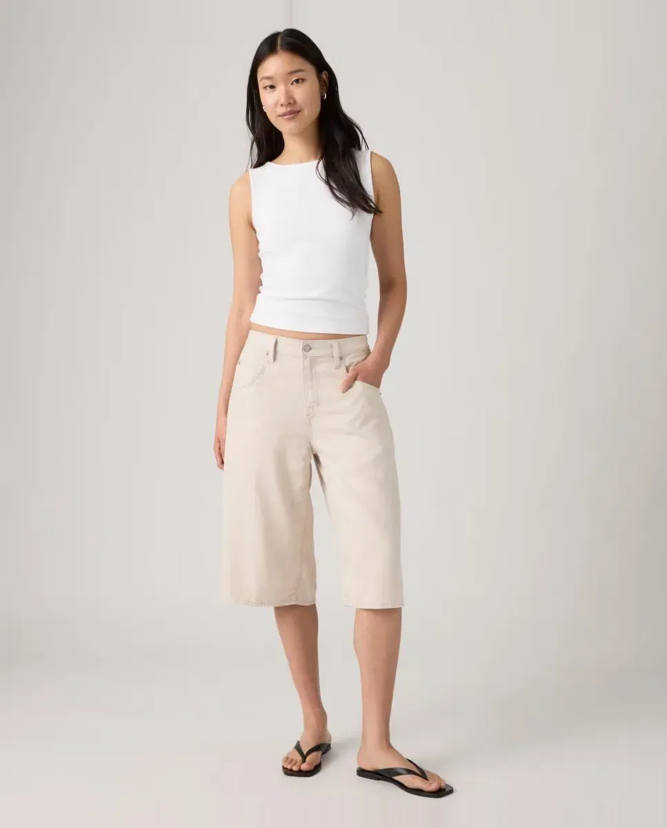 Женские шорты из льна с принтом Super Baggy Long Jort? Levi's, Rosa Claro