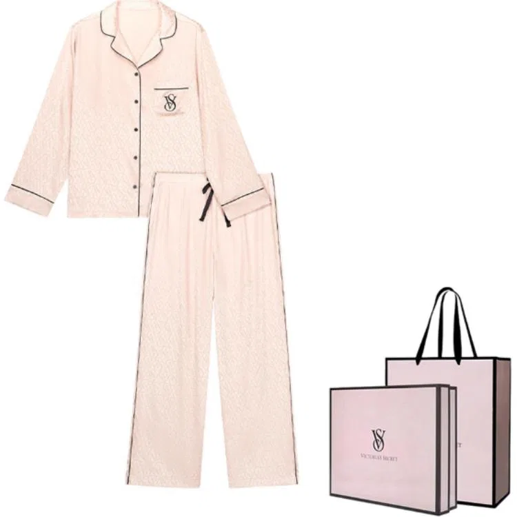 Женский комплект пижам с принтом PINK THE MIX, Victoria's Secret, Rose Pink Print