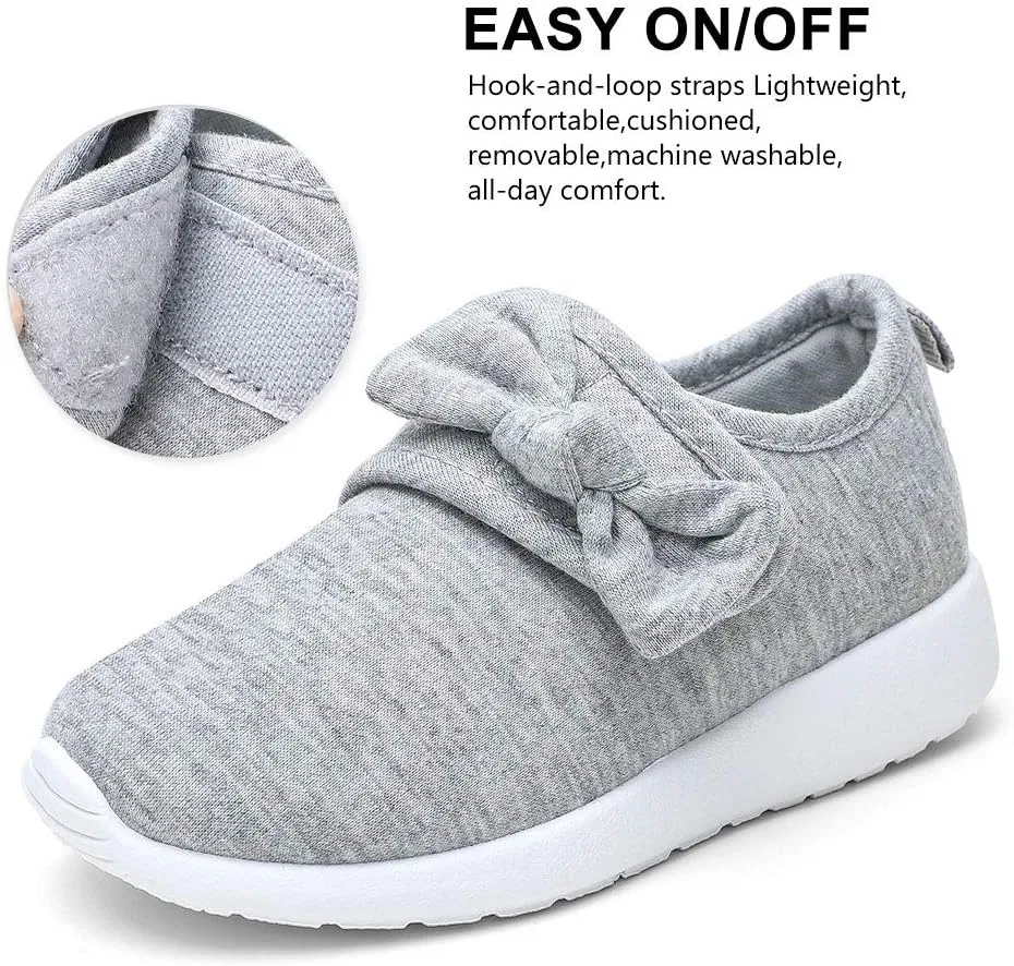Детские кроссовки для девочек облегченные слипоны nerteo, Lightgrey — фото 3