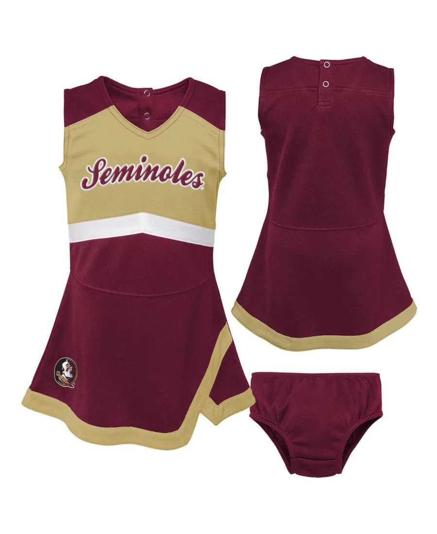 Комплект платье и шорты с вышивкой Cheer Captain Florida State Seminoles Outerstuff, Garnet