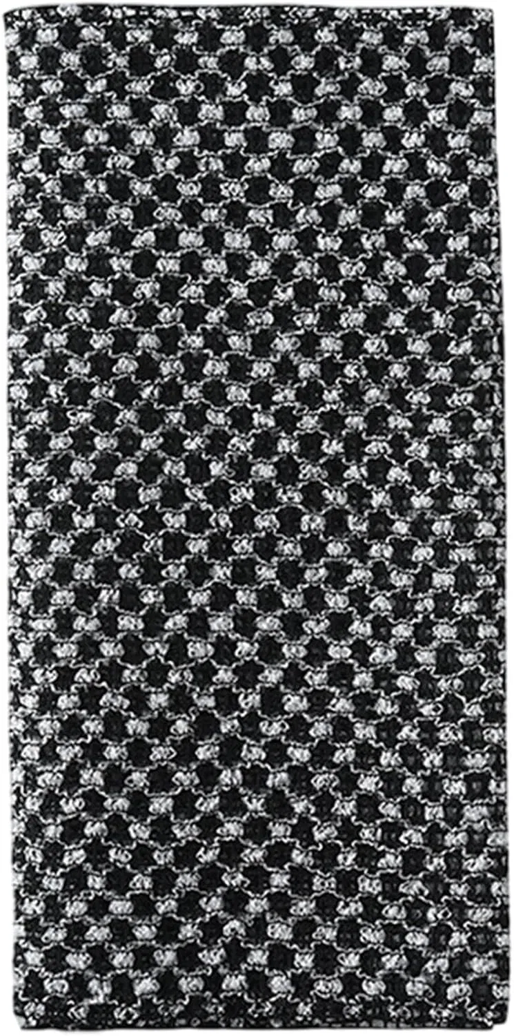 Скребок для спины, полосатый дизайн, 21x100 см, Черные Сетки Generisch