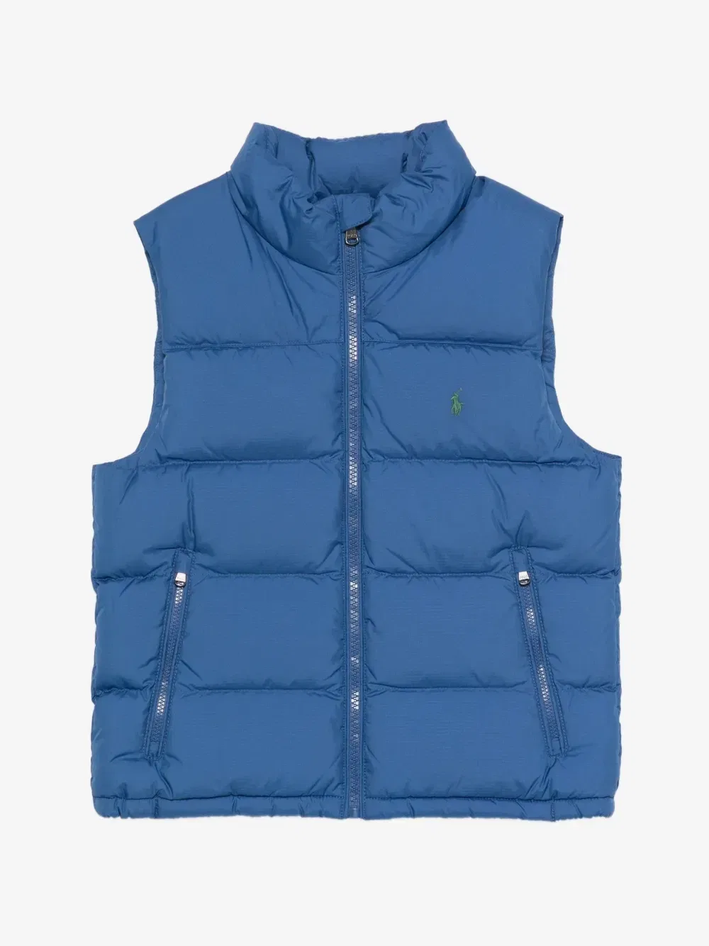 Жилет-пуховик с изображением пони POLO RALPH LAUREN KIDS, синий