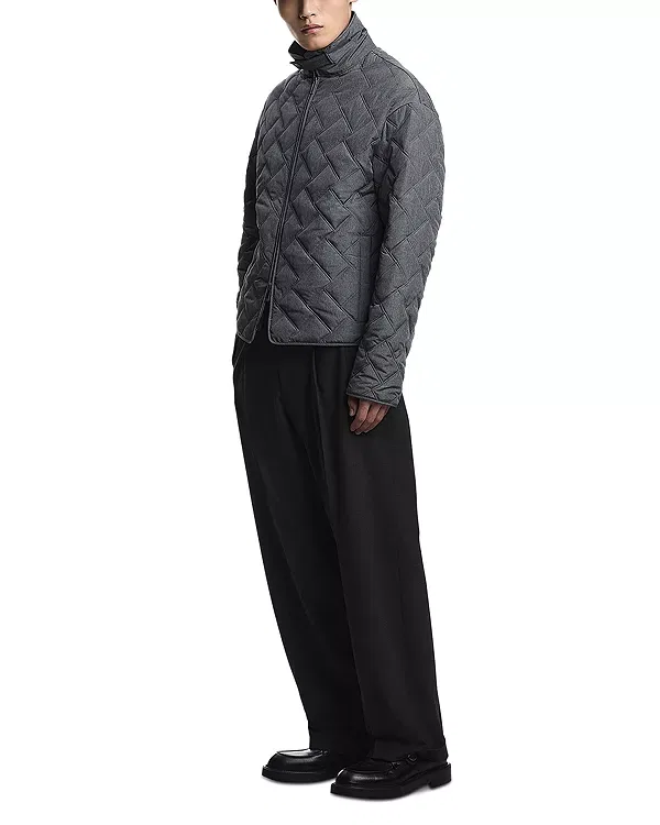 Мужская куртка стеганая Emporio Armani, серый