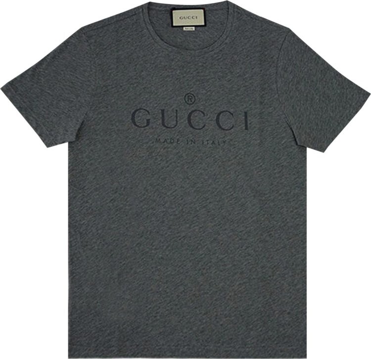 

Футболка Gucci Logo Cotton T-Shirt Grey, серый