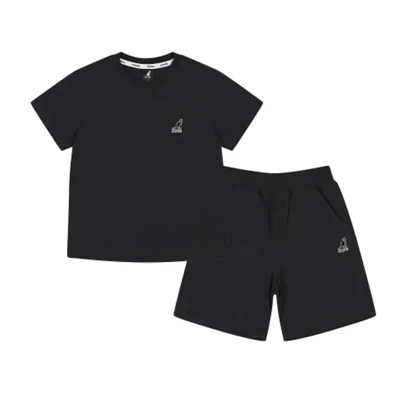 Комплект из футболки и шорт с логотипом, sb 0002, Kangol Kids, черный