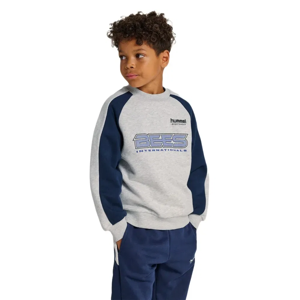 Свитшот Oversized Iconic Crew Bees Hummel, серый
