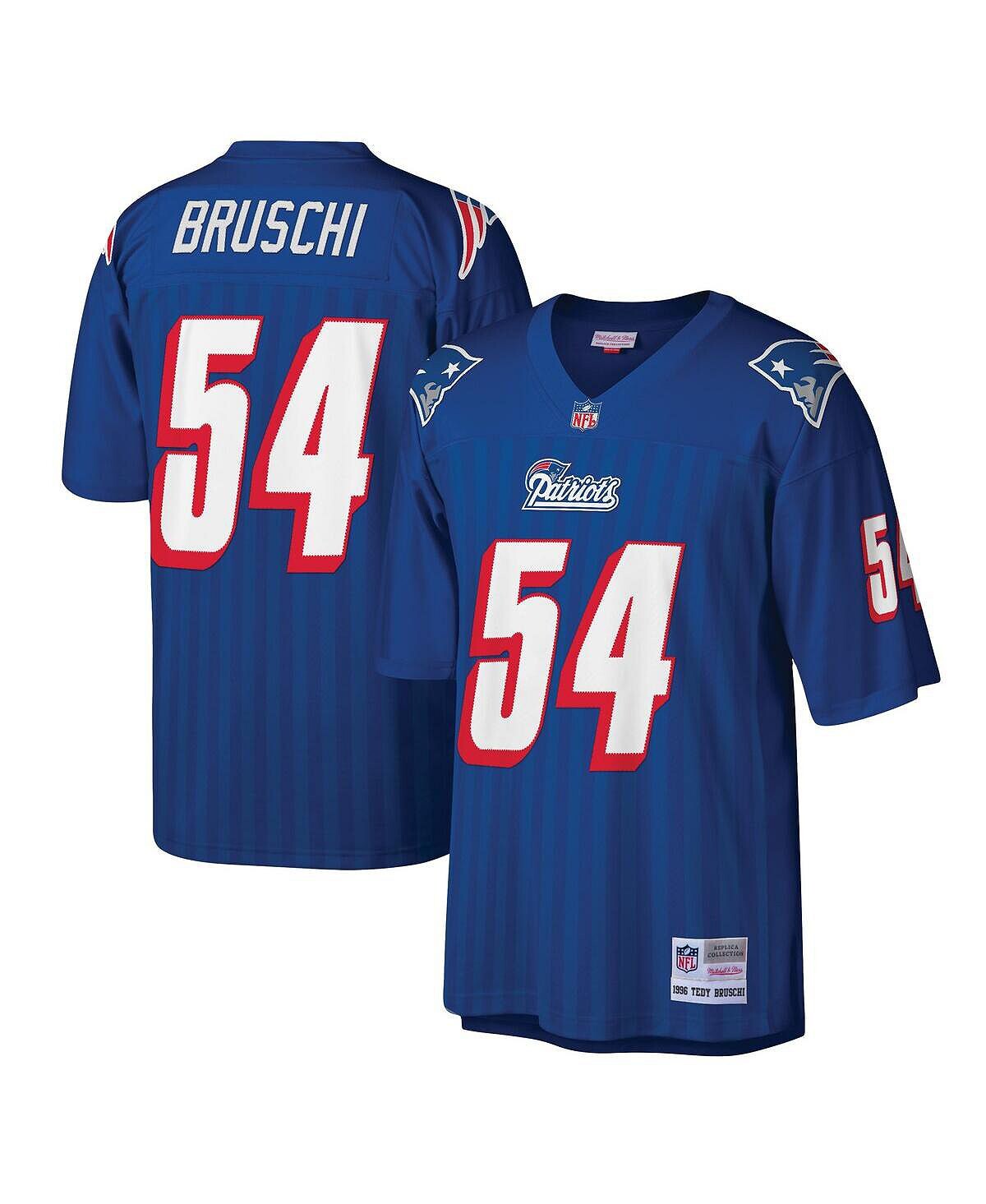 

Футболка Mitchell & Ness Men's Tedy Bruschi Royal New England Patriots Legacy, синий/красный/белый