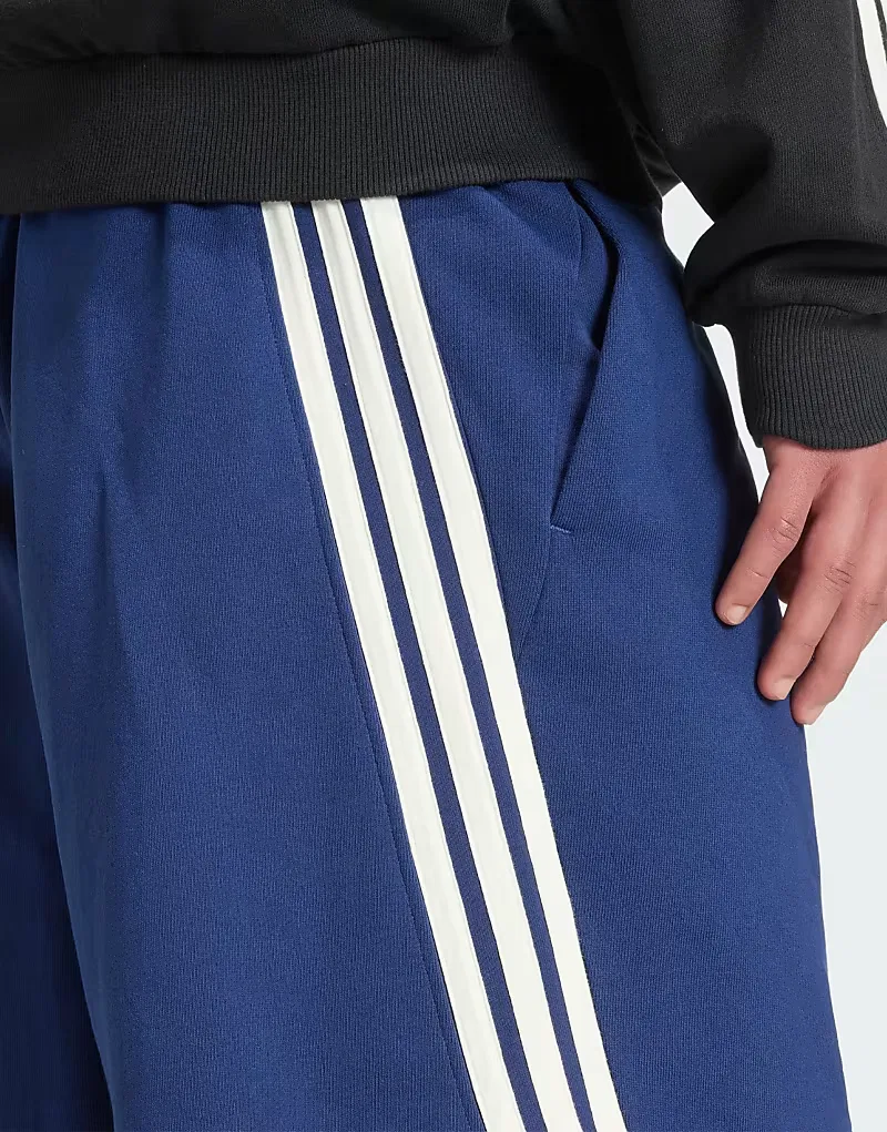 Шорты Kit 3-Stripes Adidas Performance, темно-синий бежевый — фото 4