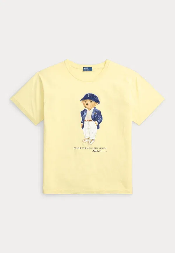 Футболка с принтом Polo Ralph Lauren, желтый — фото 4