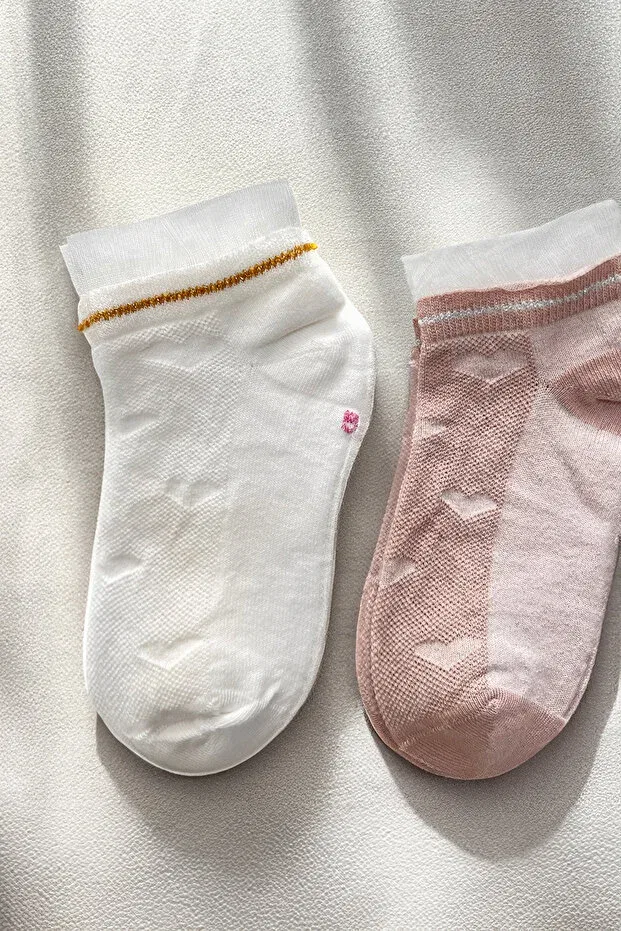 Детские носки для девочек с принтом Tequeen Home Wear, Multicolor — фото 3