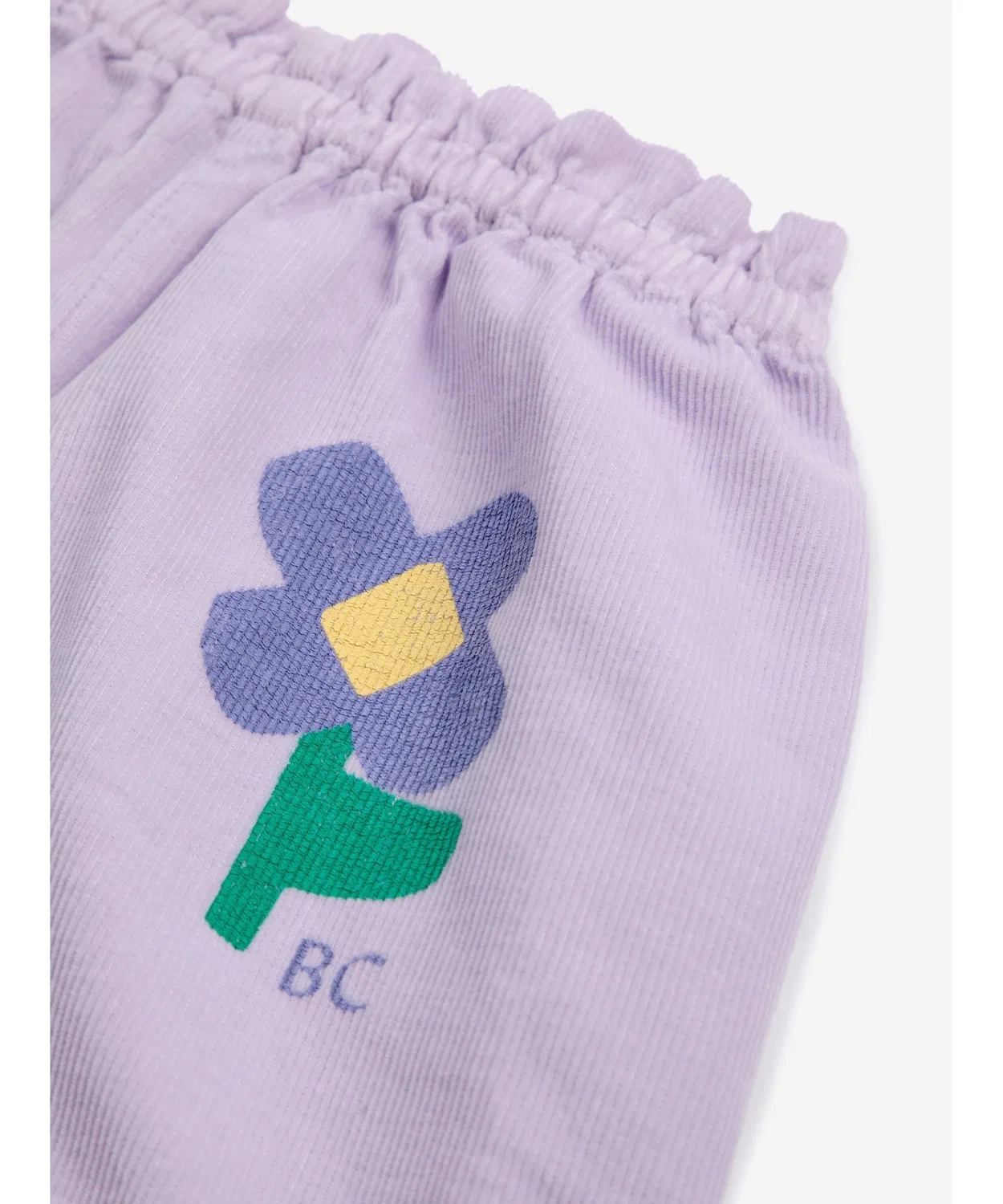 Детские брюки-бумажный пакет с цветочным принтом Pansy Flowers BOBO CHOSES, Лавандовый — фото 2