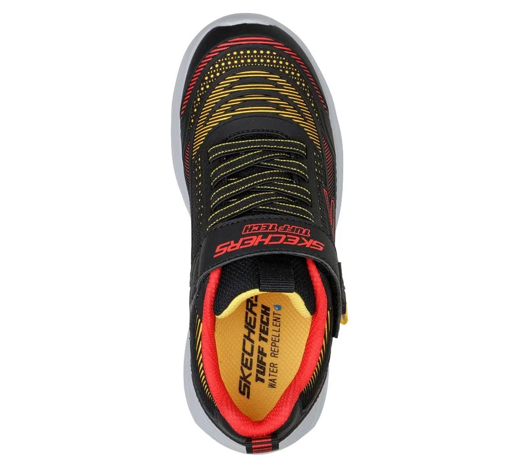 Детские кроссовки для мальчиков с липучкой Hyper-blitz Skechers, Nero Rosso — фото 3