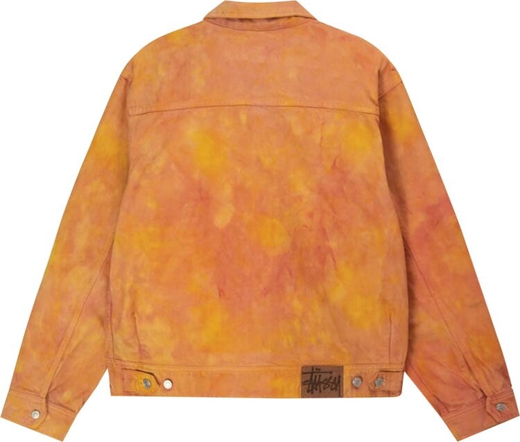 Куртка Stussy Wonderland Hand-Dyed Work Jacket 'Yellow/Pink', разноцветный — фото 3