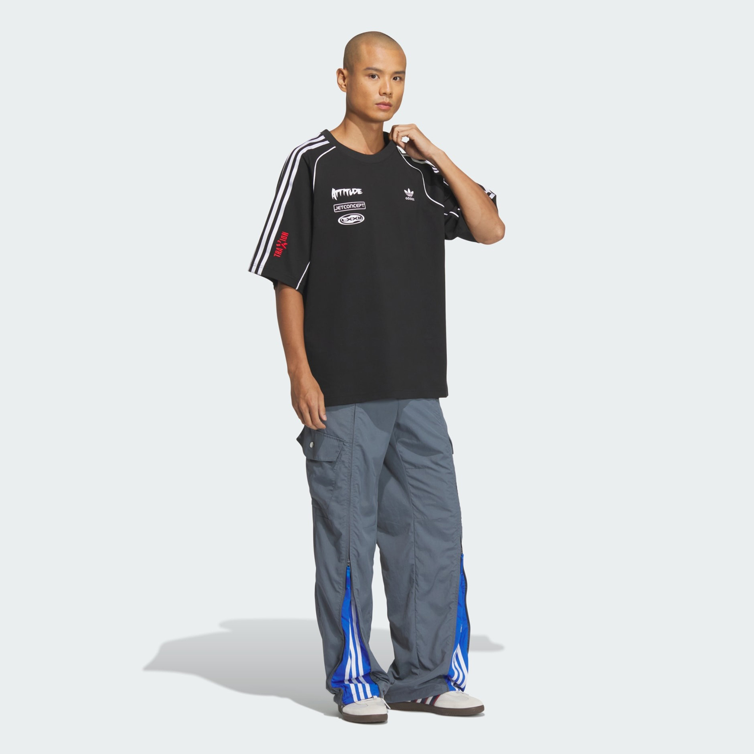 Футболка Adidas Originals Adicolor Motorcore, черный — фото 4